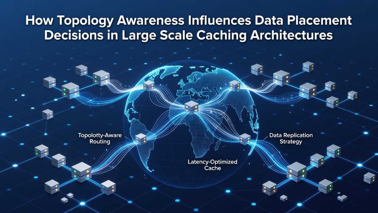 How Topology Awareness Influences Data Placement Decisions in Large Scale Caching Architectures